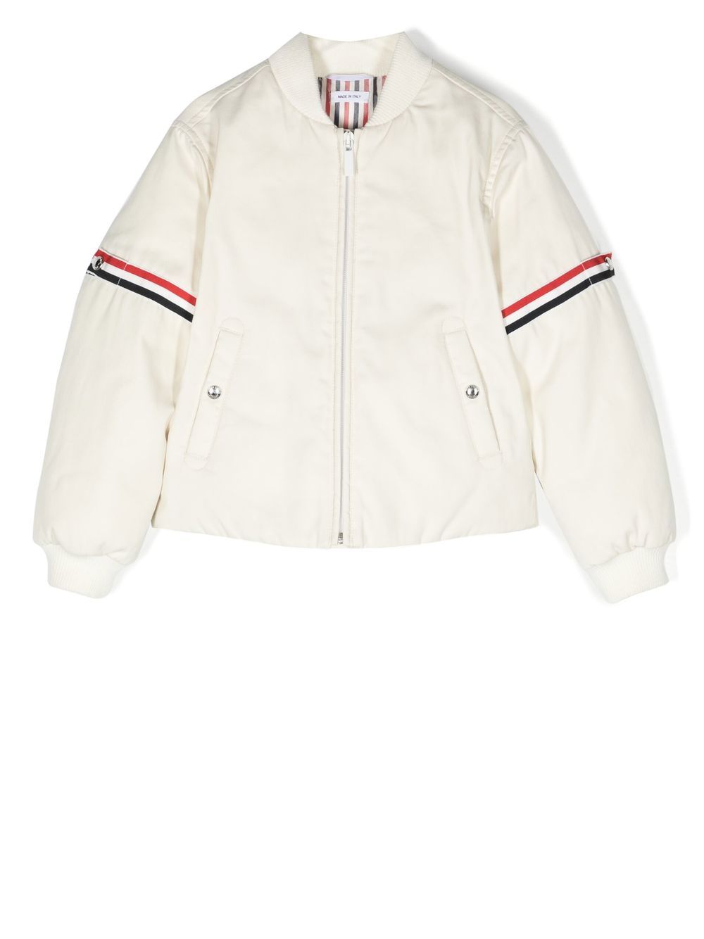 Thom Browne Kids padded bomber jacket - White von Thom Browne Kids