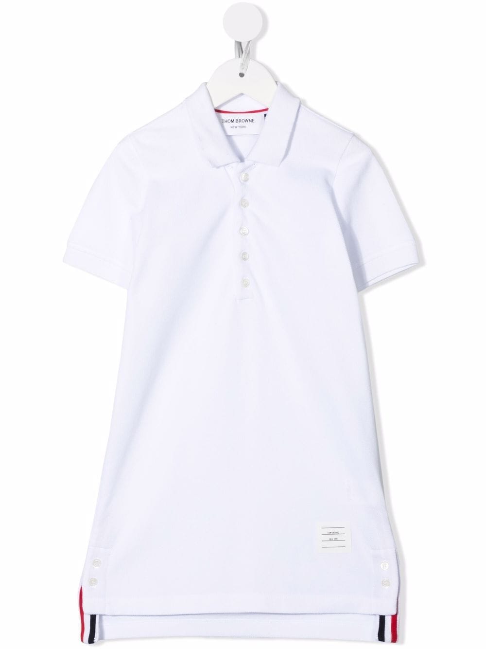 Thom Browne Kids short-sleeve polo dress - White von Thom Browne Kids