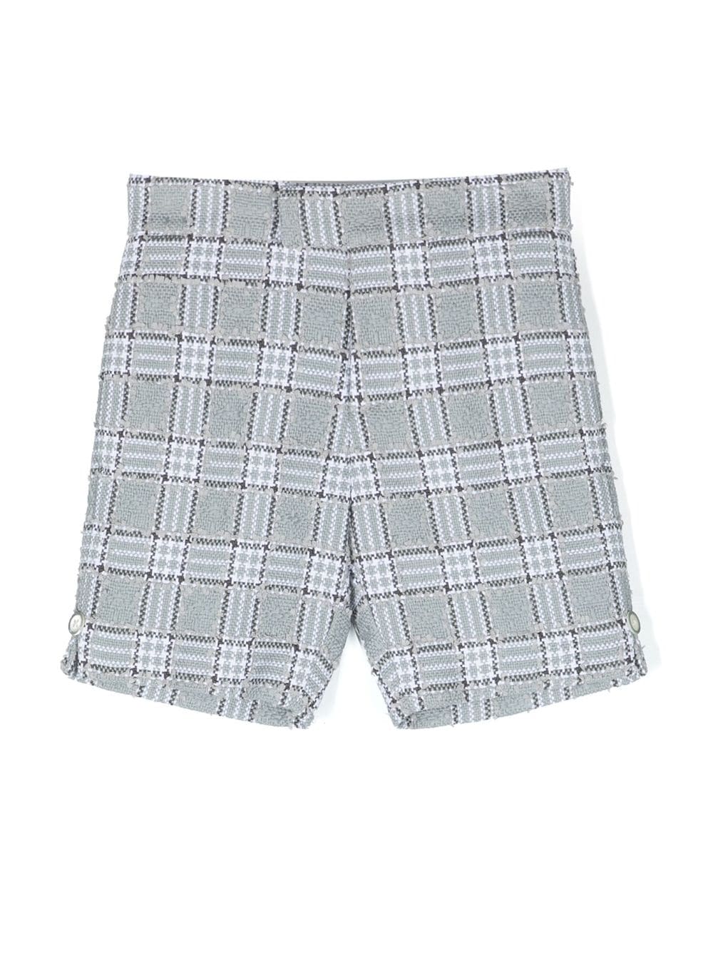 Thom Browne Kids tweed-print shorts - Grey von Thom Browne Kids
