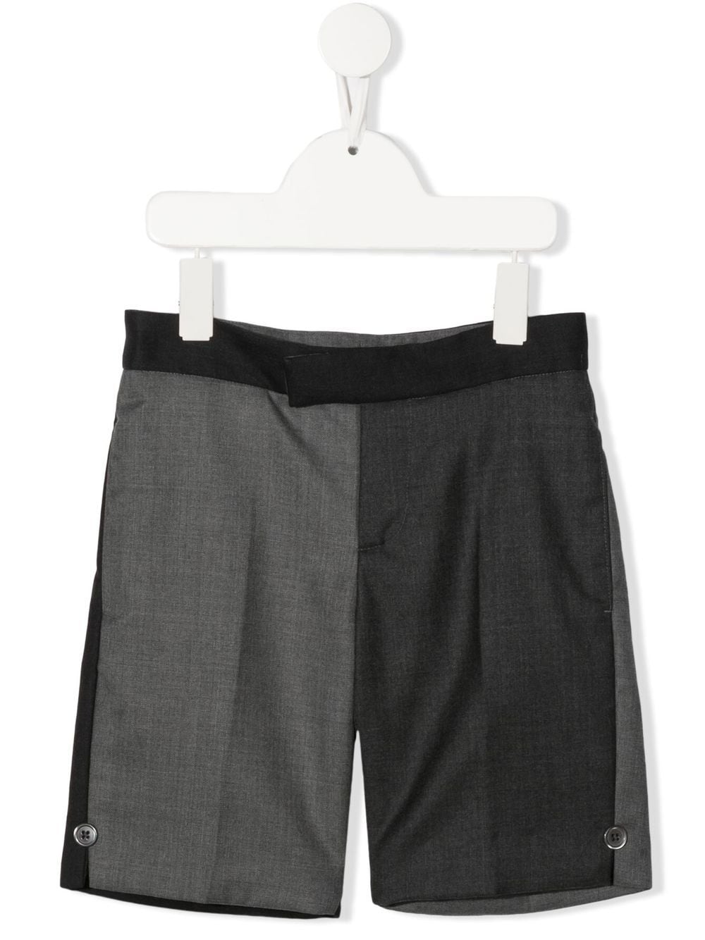 Thom Browne Kids two-tone bermuda shorts - Grey von Thom Browne Kids