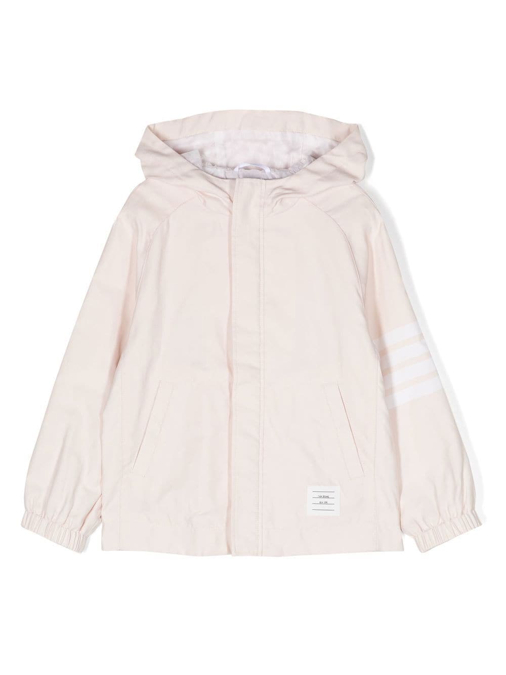 Thom Browne Kids zip-up hooded jacket - Pink von Thom Browne Kids