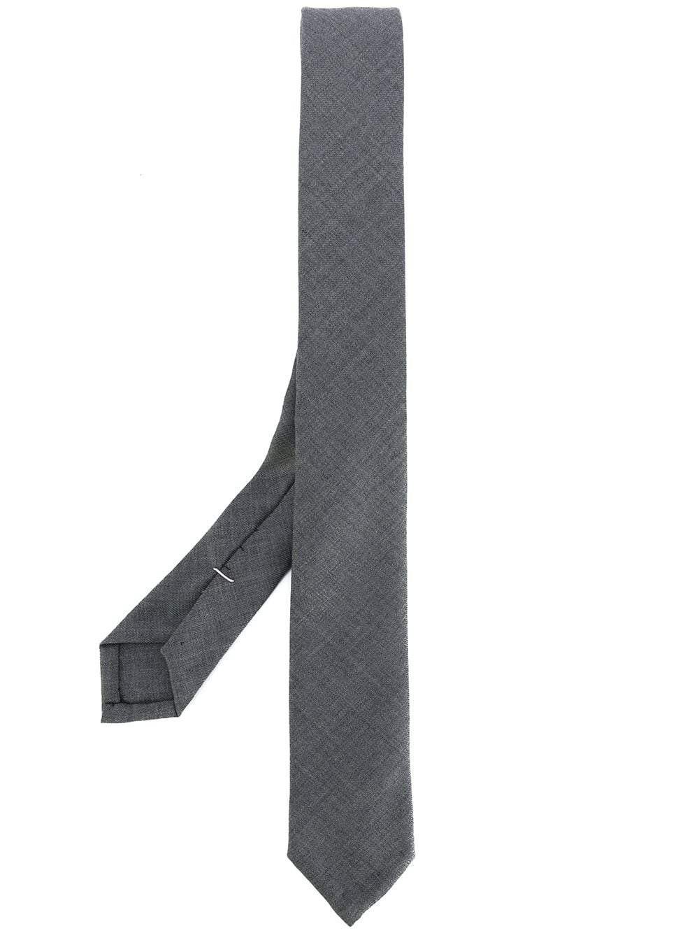 Thom Browne Super 120s Twill Necktie - Grey von Thom Browne