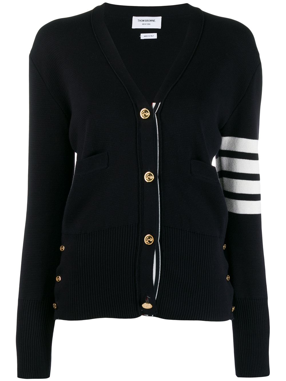 Thom Browne 4-Bar stripe cardigan - Blue von Thom Browne