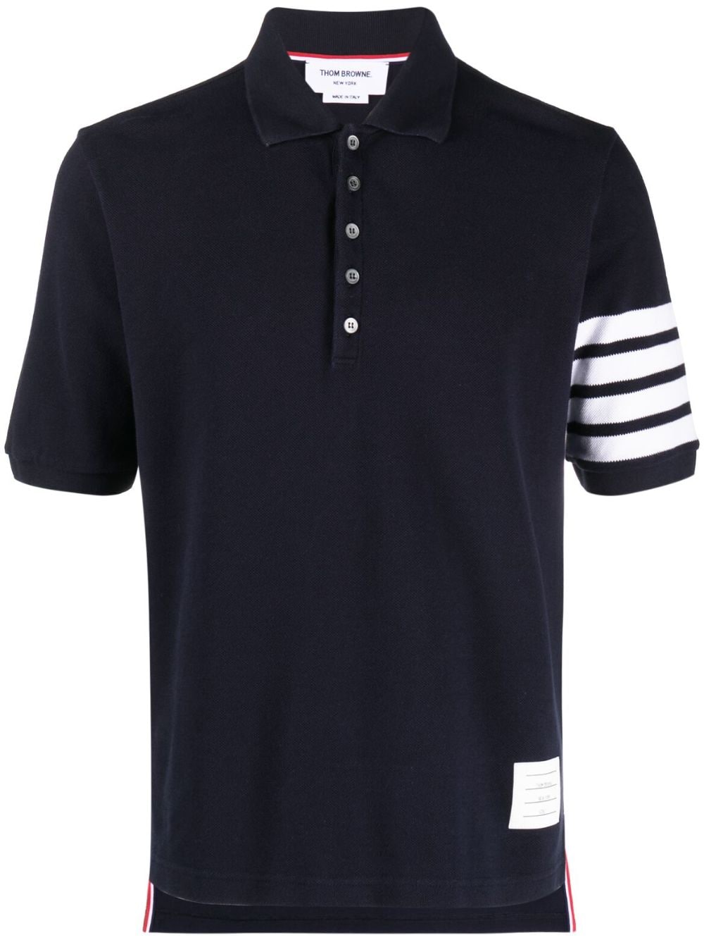 Thom Browne 4-Bar Stripe 2003-print polo shirt - Blue von Thom Browne