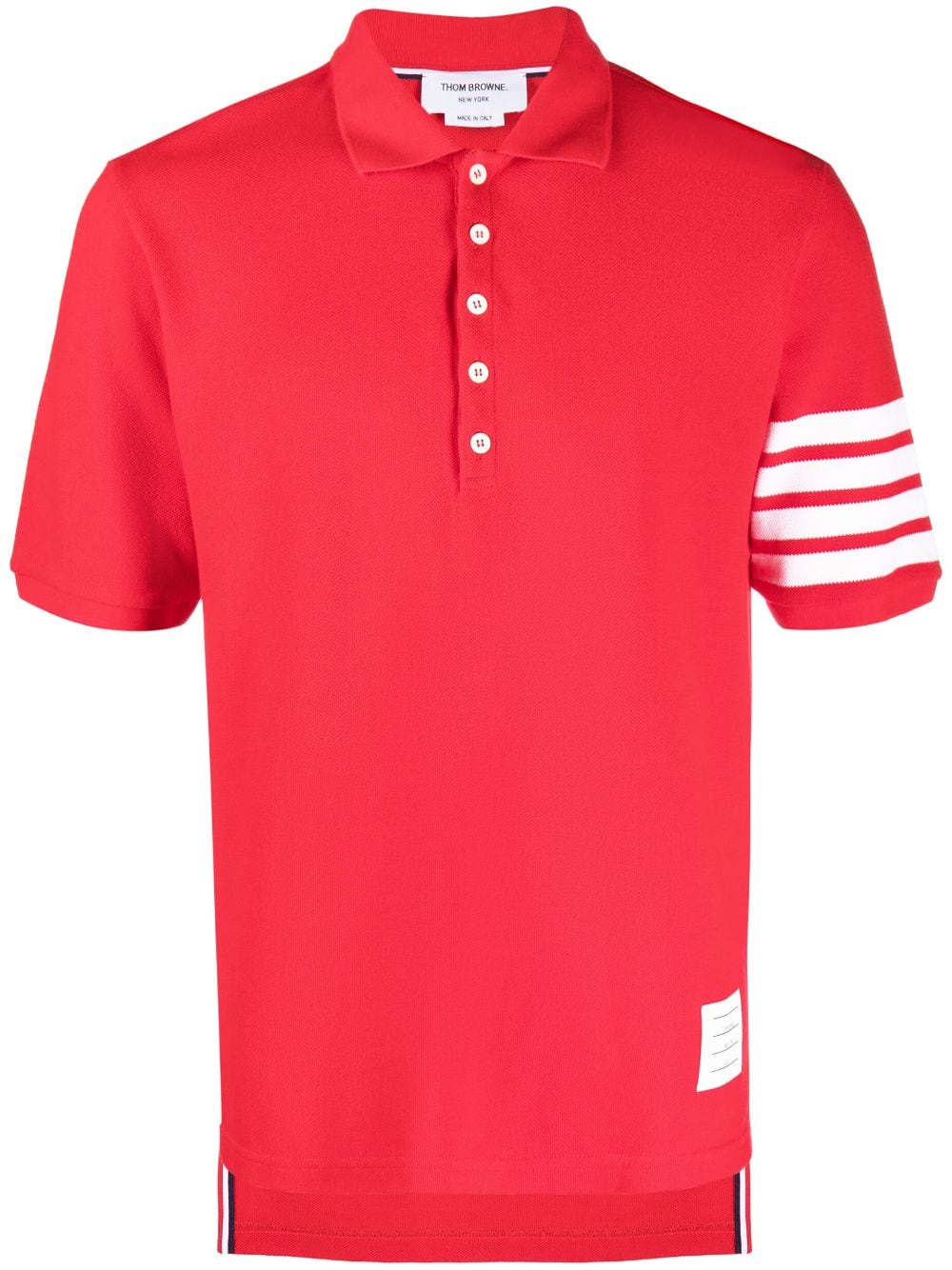 Thom Browne 4-Bar Stripe 2003-print polo shirt - Red von Thom Browne