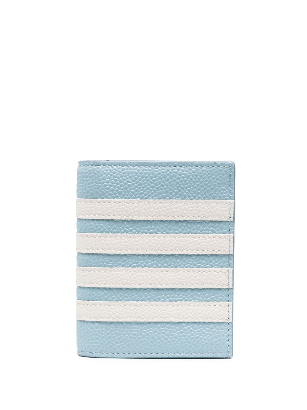 Thom Browne 4-Bar Stripe-appliqué cardholder - Blue von Thom Browne