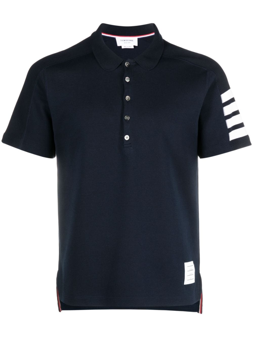 Thom Browne 4-Bar Stripe polo shirt - Blue von Thom Browne