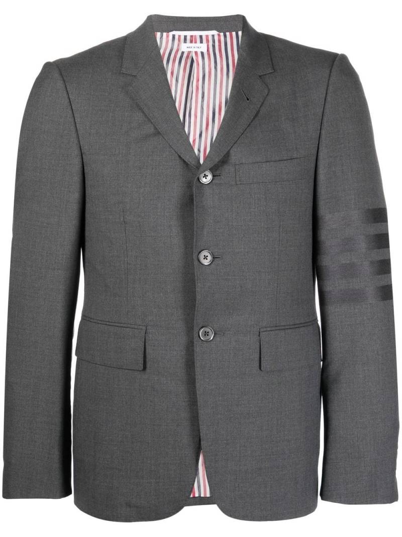 Thom Browne 4 Bar Stripe single-breasted wool blazer - Grey von Thom Browne