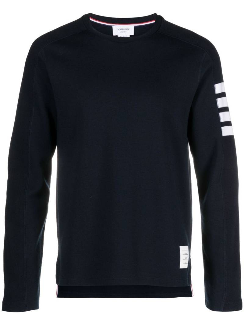 Thom Browne Engineered 4-Bar cotton sweatshirt - Blue von Thom Browne