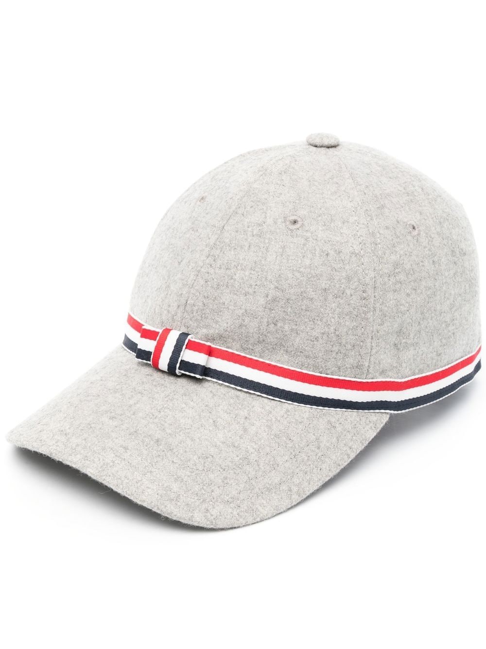 Thom Browne 4-Bar bow baseball cap - Grey von Thom Browne