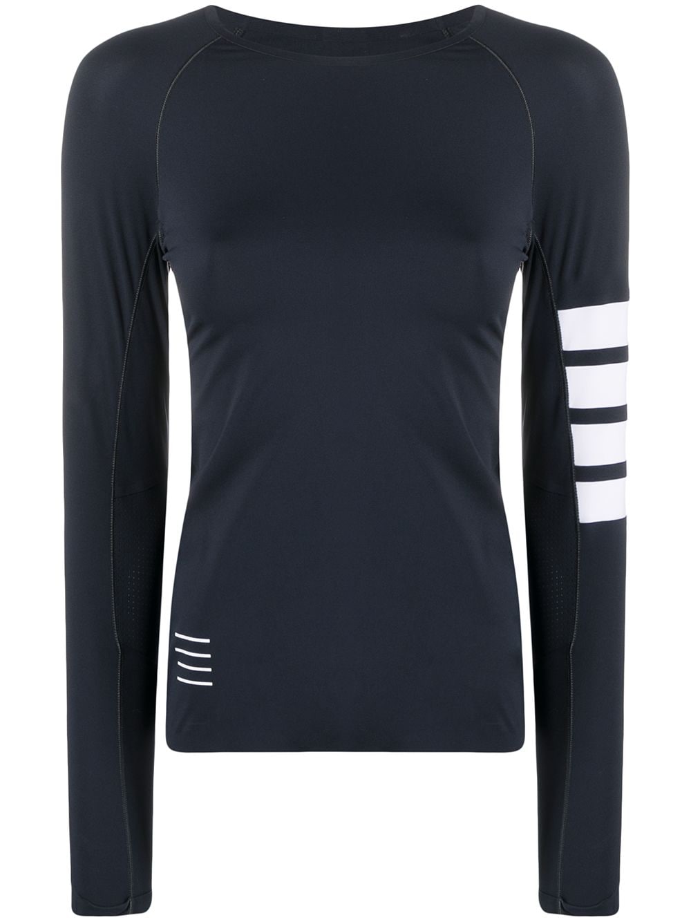 Thom Browne 4-Bar compression long sleeve top - Blue von Thom Browne