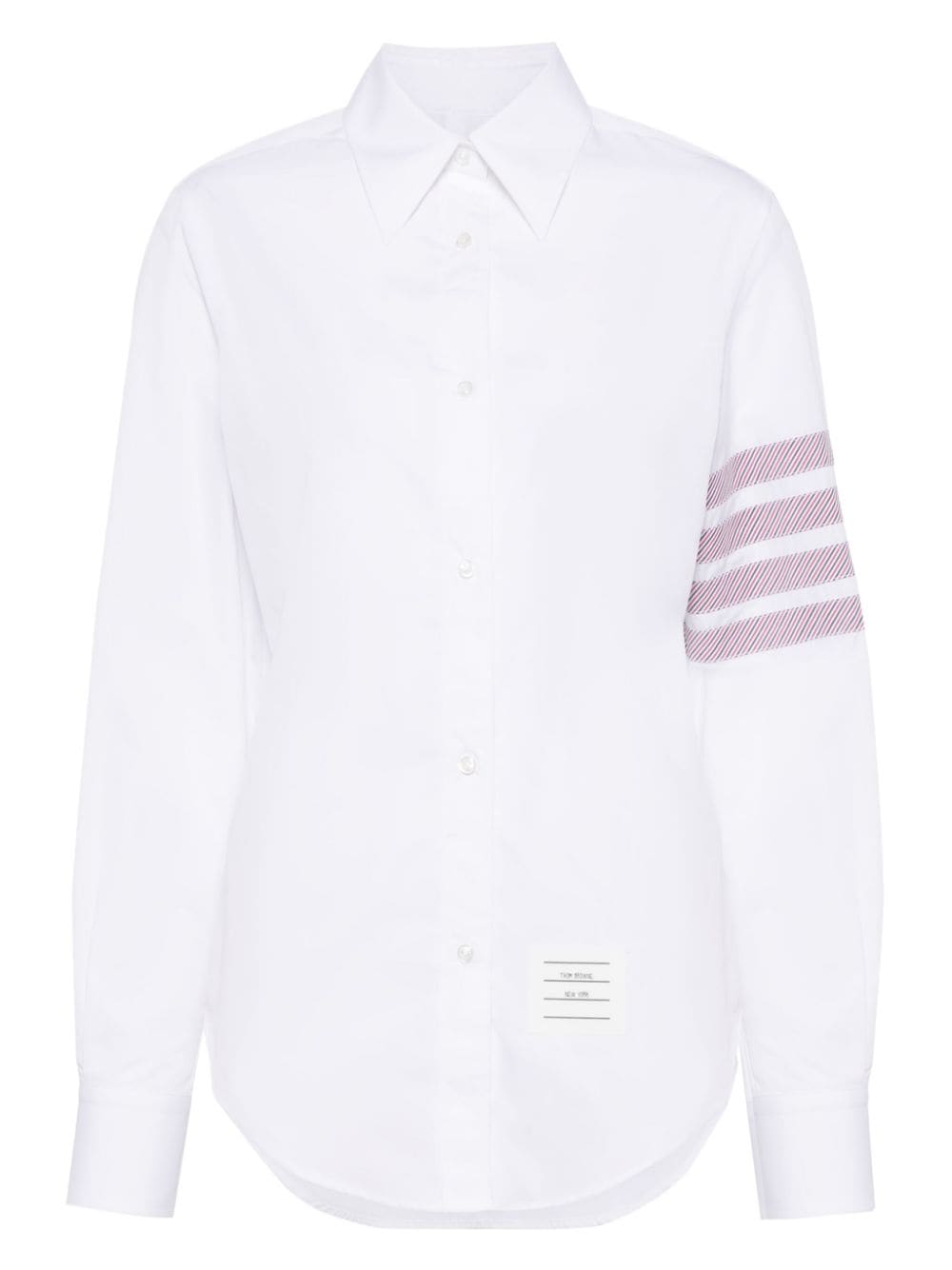 Thom Browne 4-Bar cotton-poplin shirt - White von Thom Browne