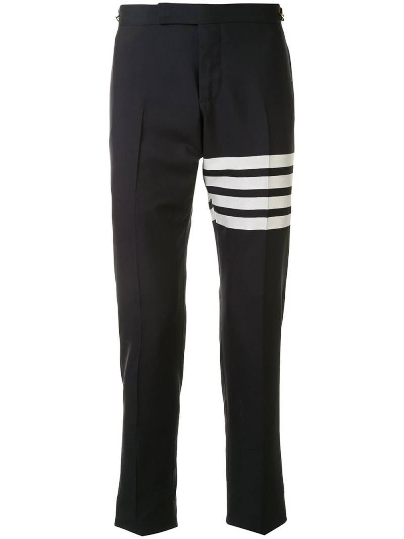 Thom Browne 4-Bar low-rise trousers - Blue von Thom Browne