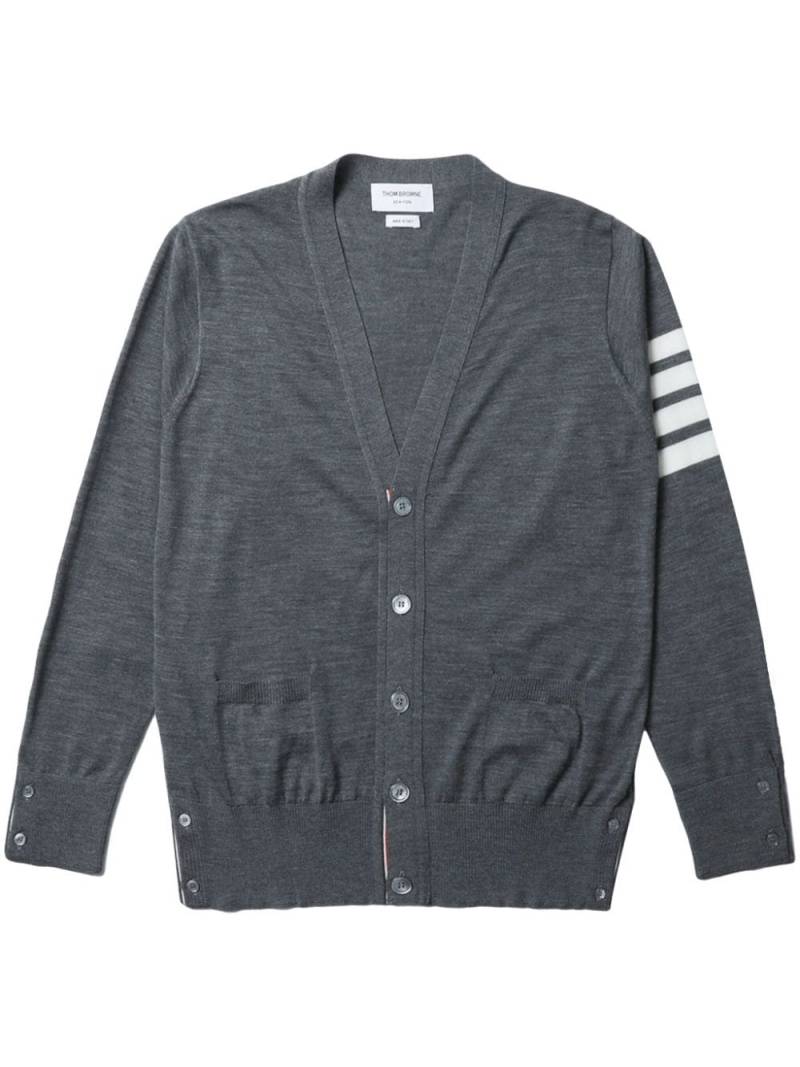 Thom Browne 4-Bar knitted cardigan - Grey von Thom Browne