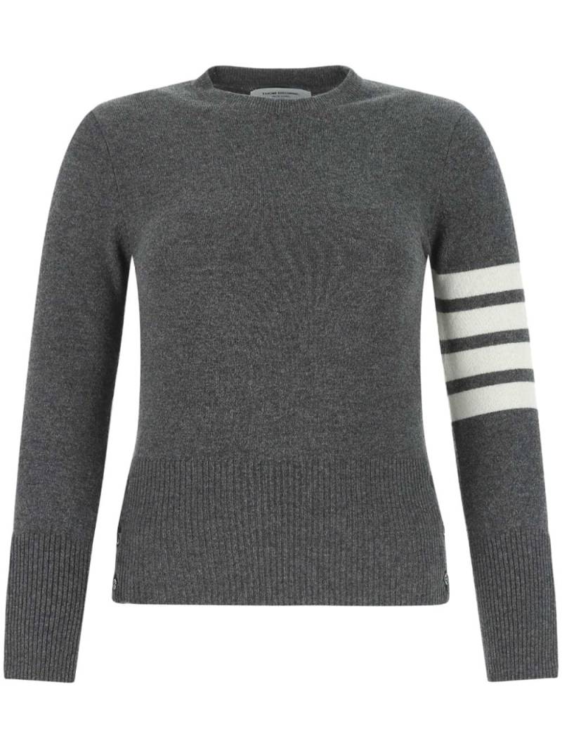 Thom Browne 4-Bar cashmere knitted jumper - Grey von Thom Browne