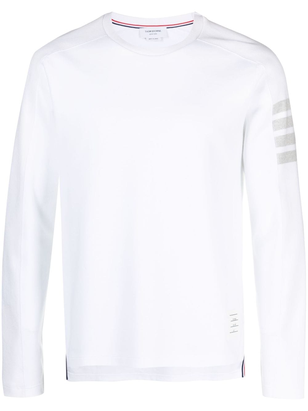 Thom Browne 4-Bar long-sleeve T-shirt - White von Thom Browne