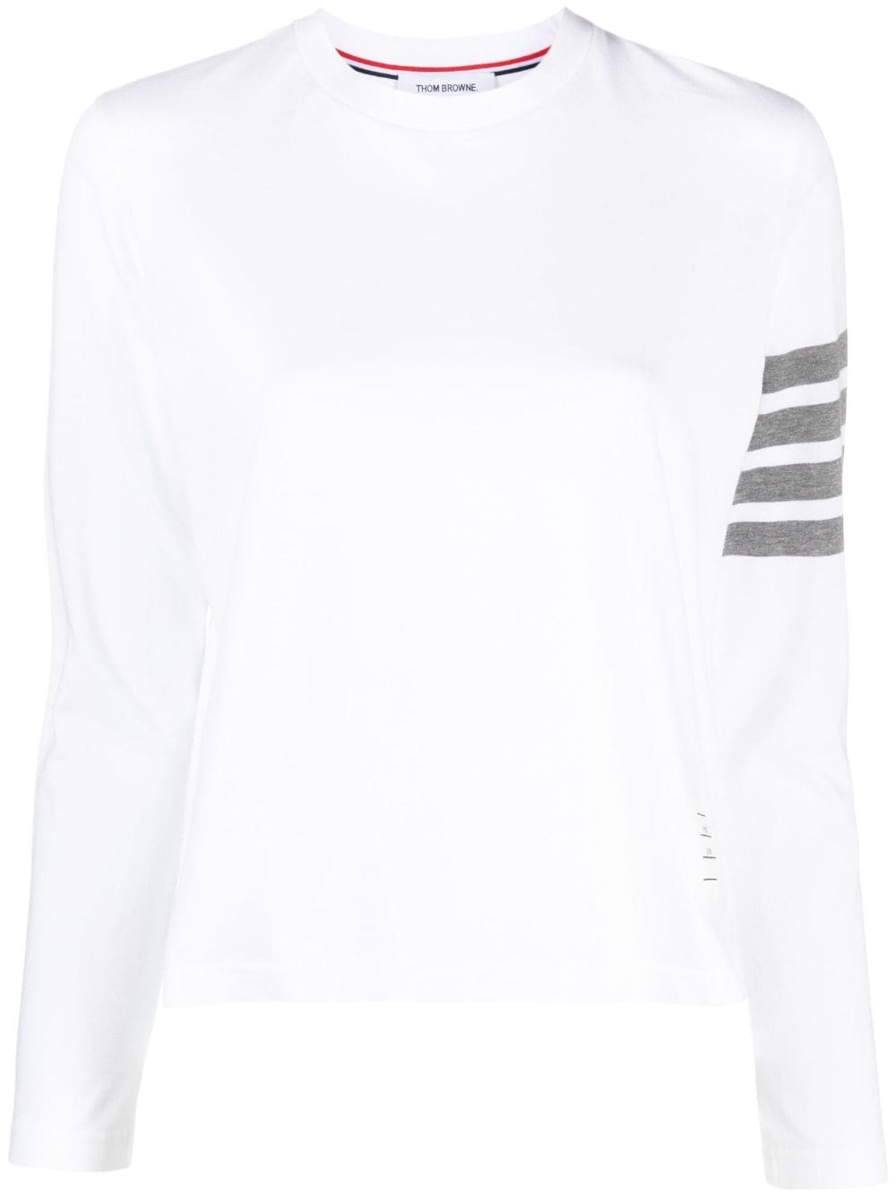 Thom Browne 4-Bar long-sleeve T-shirt - White von Thom Browne