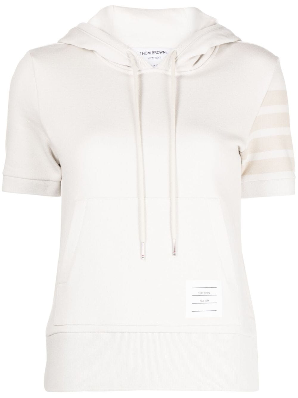 Thom Browne 4-Bar short-sleeve hoodie von Thom Browne