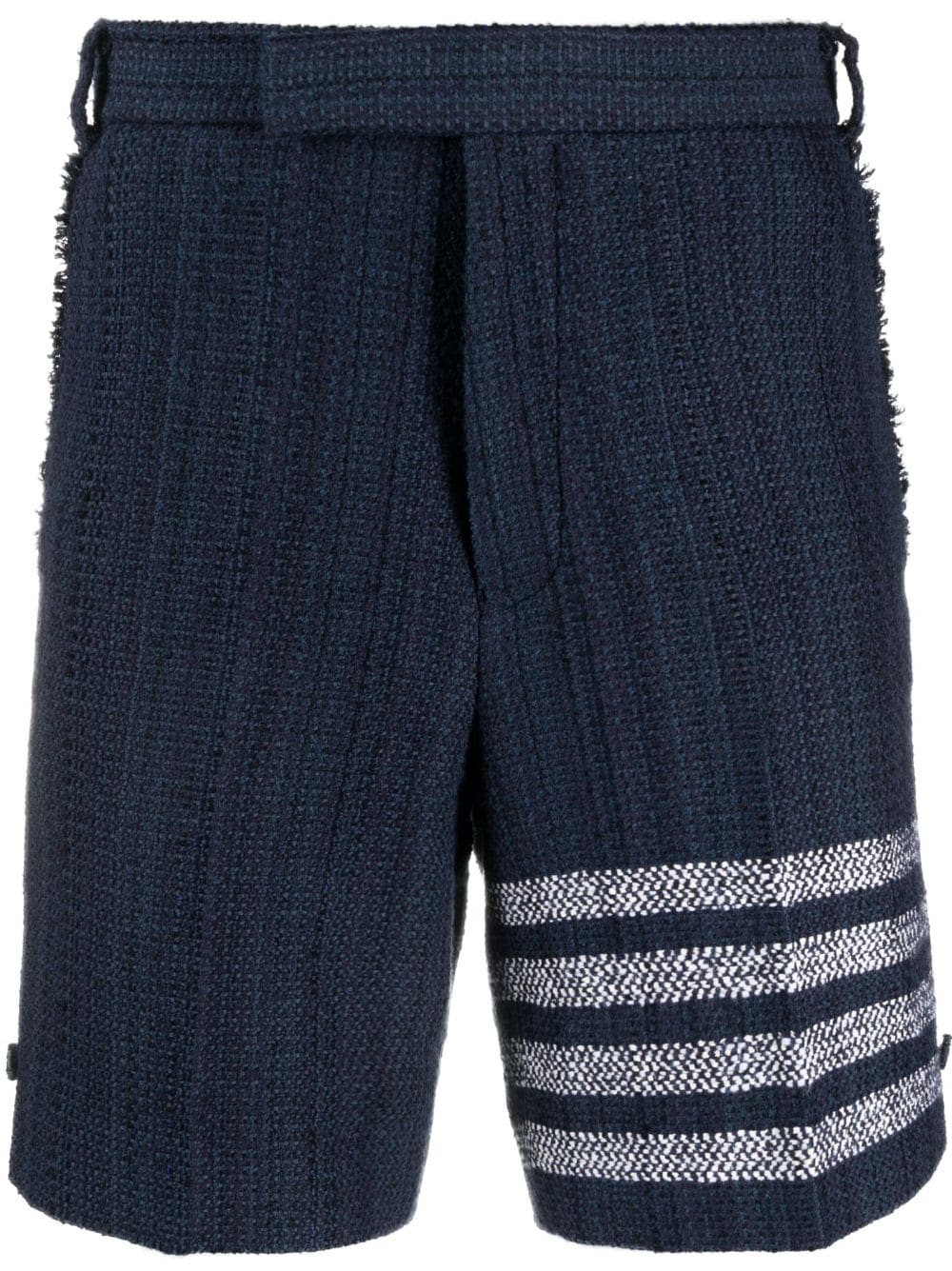 Thom Browne 4 Bar-stripe tweed shorts - Blue von Thom Browne