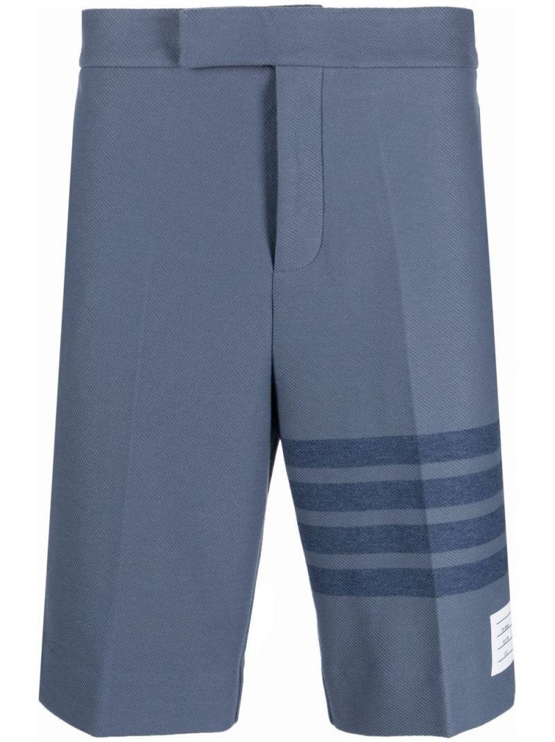 Thom Browne 4-Bar striped shorts - Blue von Thom Browne