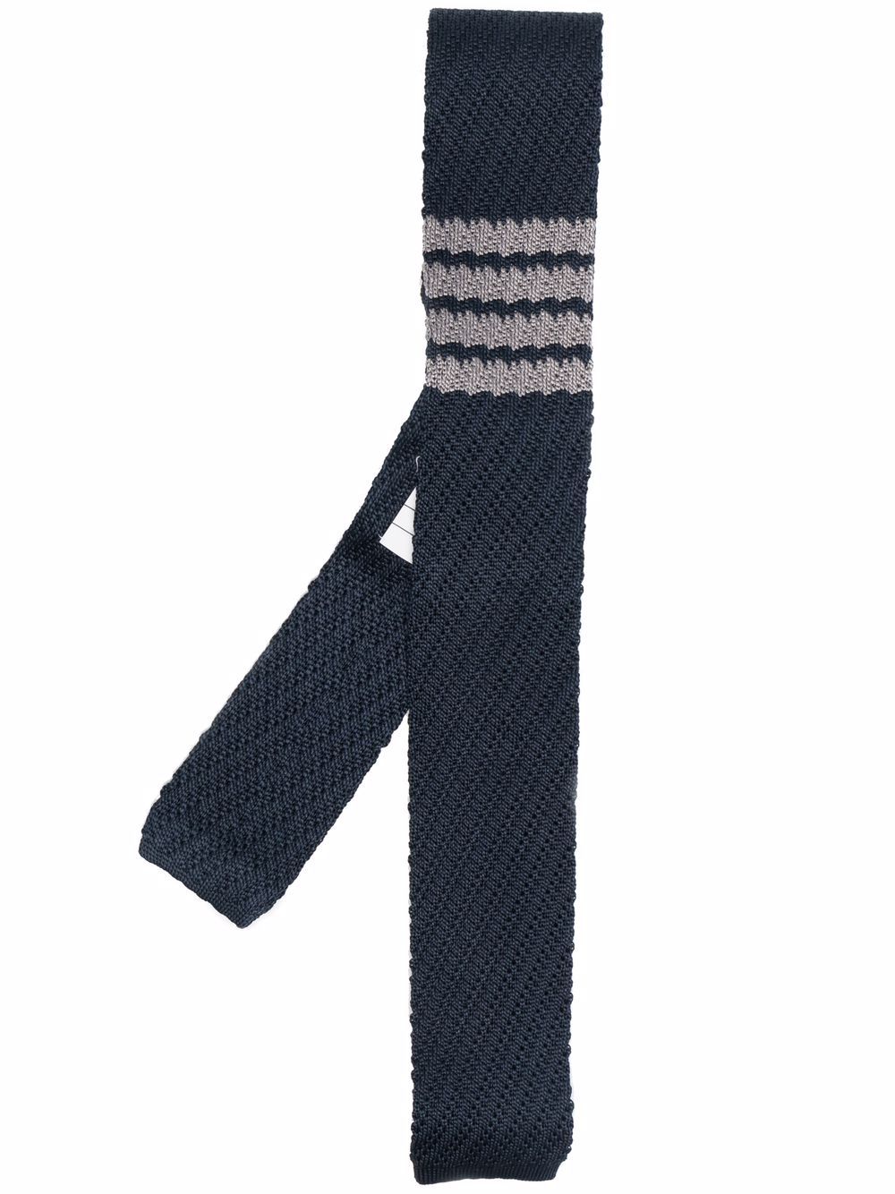 Thom Browne 4-Bar striped tie - Blue von Thom Browne