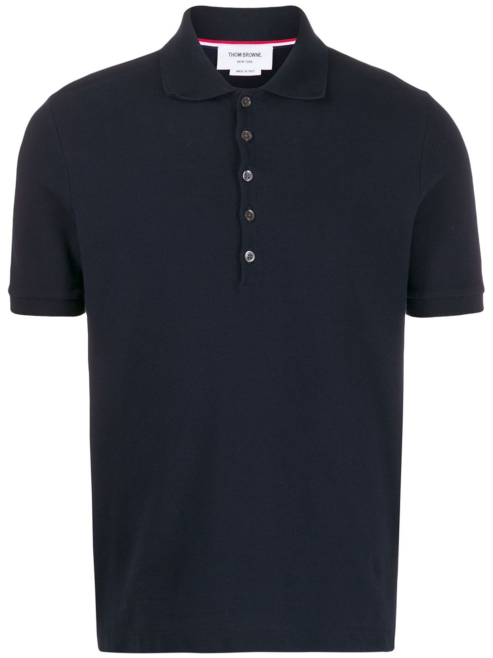 Thom Browne 4-Bar piqué polo shirt - Blue von Thom Browne