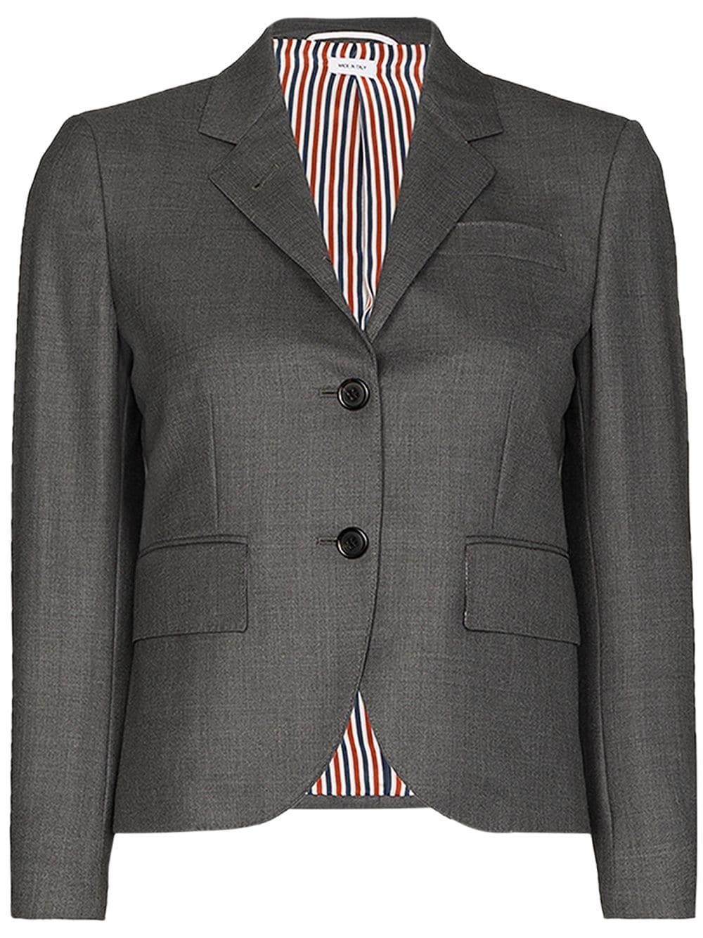 Thom Browne single-breasted wool blazer - Grey von Thom Browne