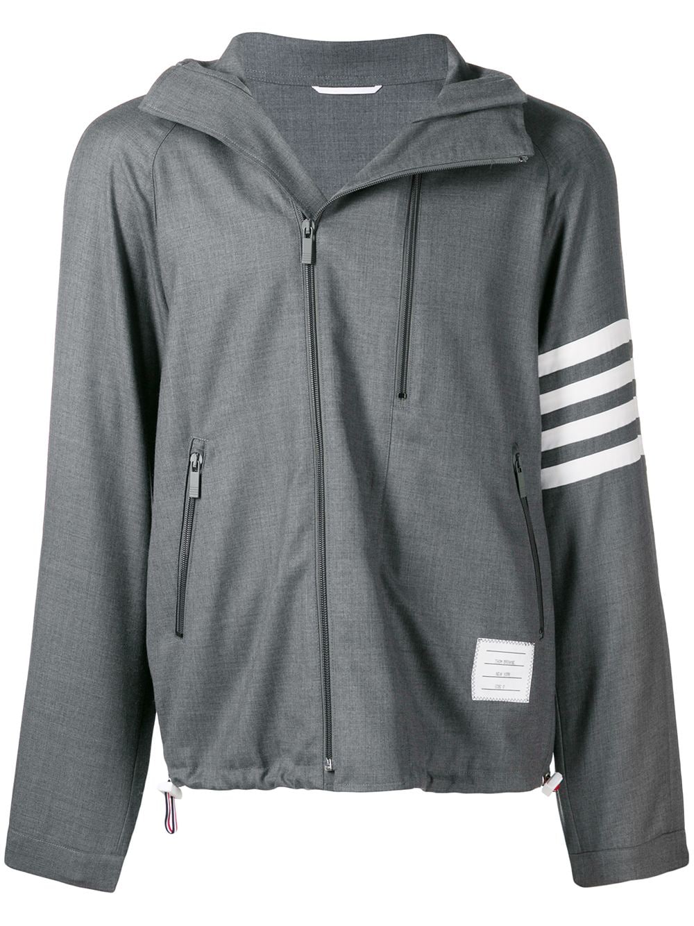 Thom Browne Double-zip Raglan Jacket - Grey von Thom Browne