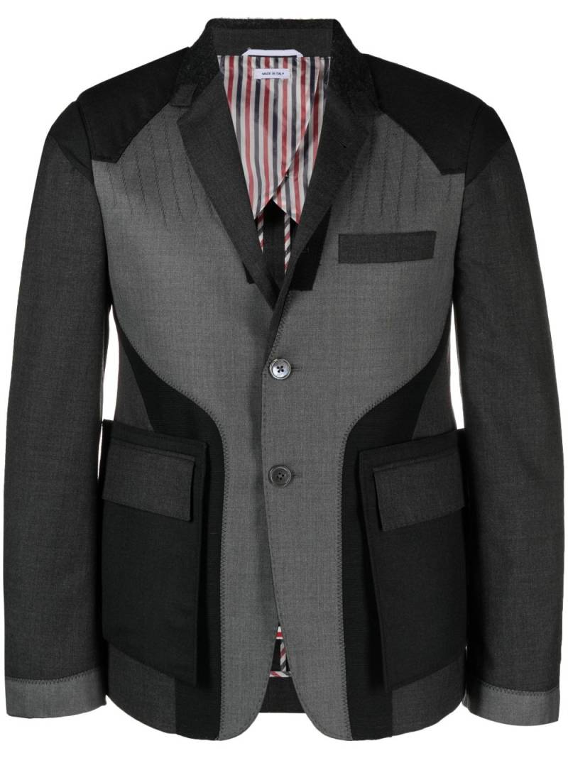 Thom Browne Fit 1 twill blazer - Grey von Thom Browne