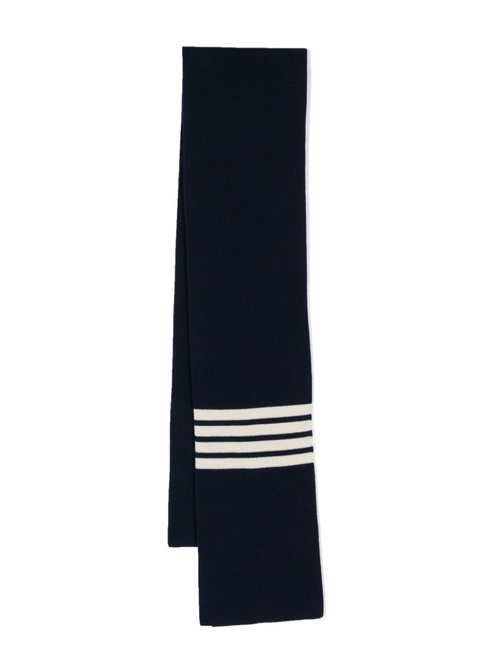 Thom Browne 4-Bar stripe cashmere scarf - Blue von Thom Browne