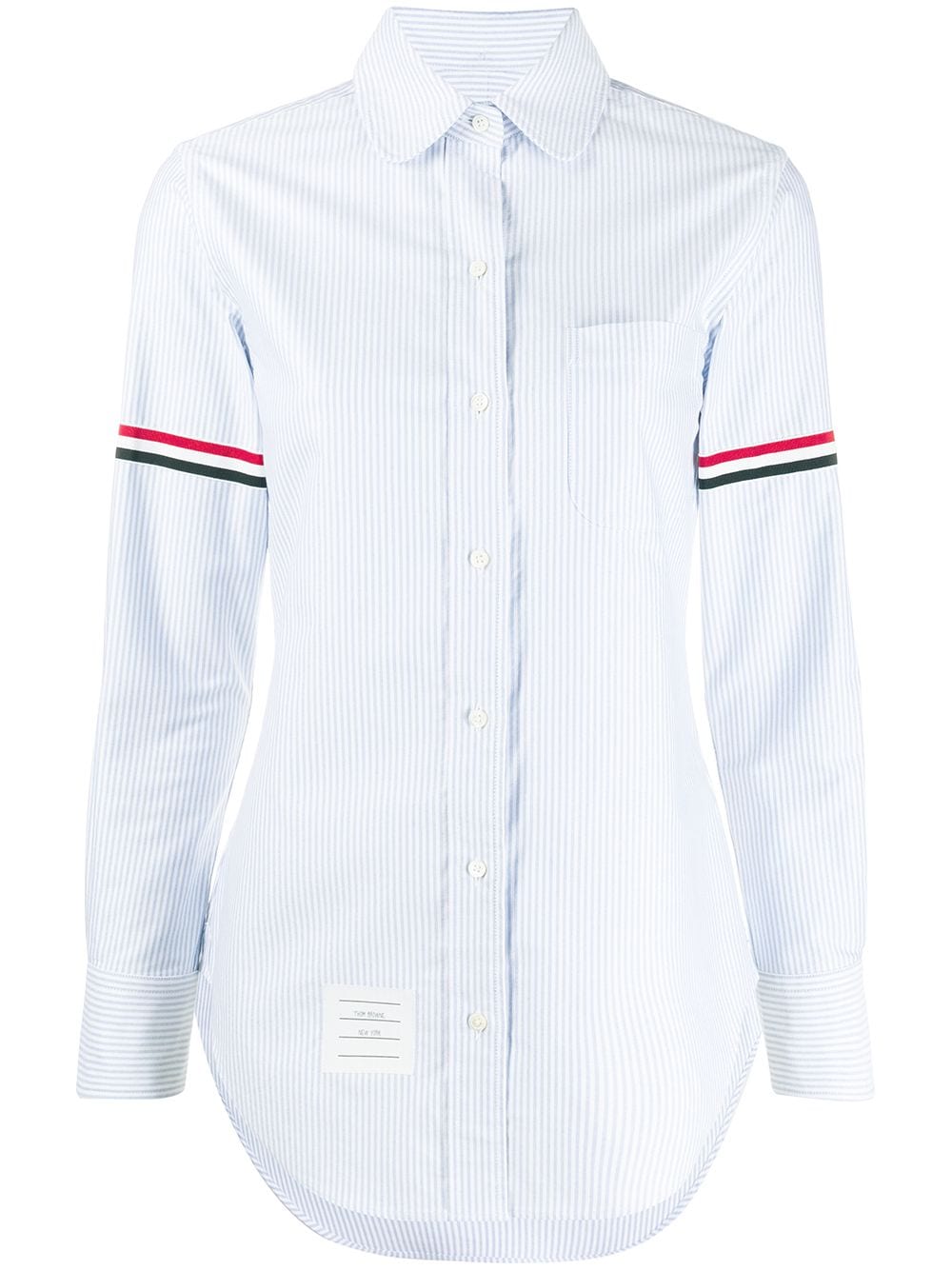 Thom Browne university-stripe Oxford shirt - Blue von Thom Browne