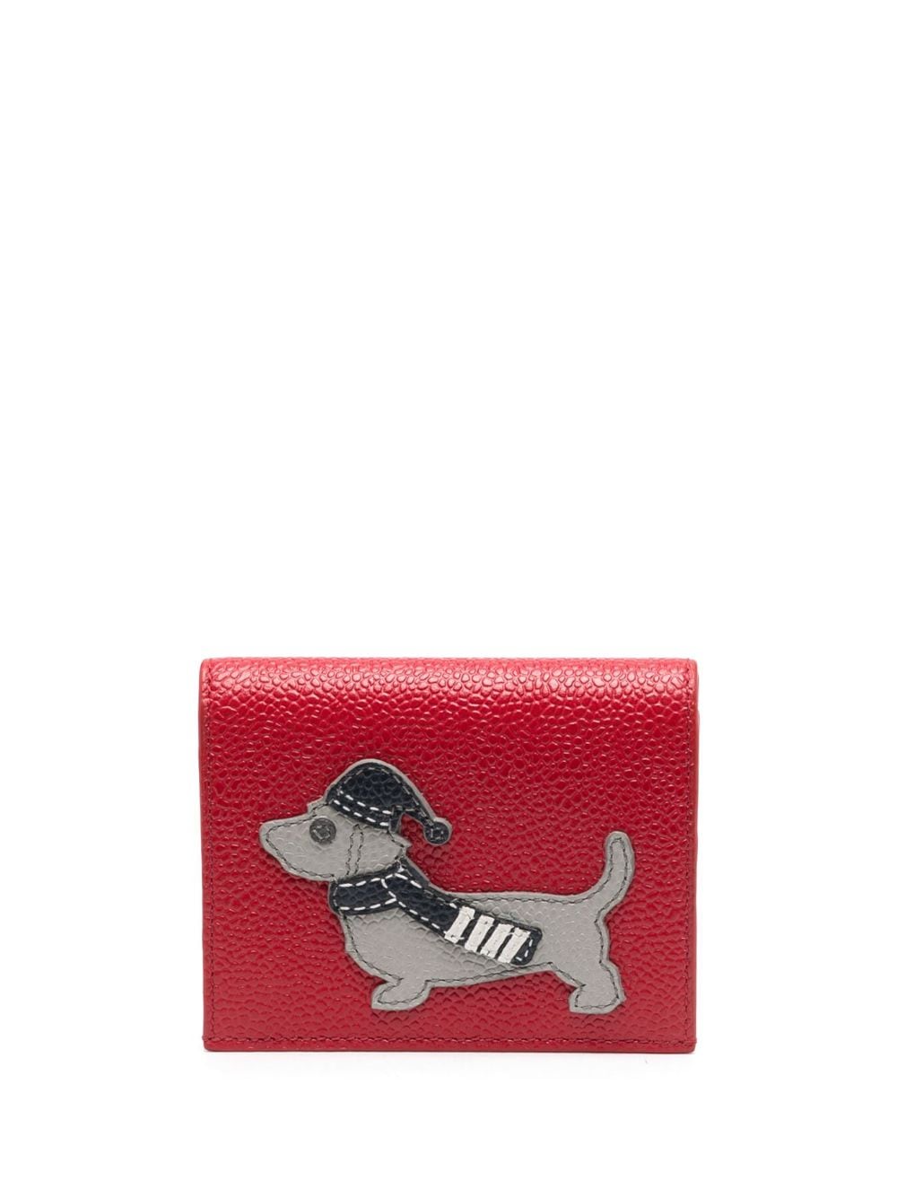 Thom Browne Hector Icon appliqué wallet - Red von Thom Browne