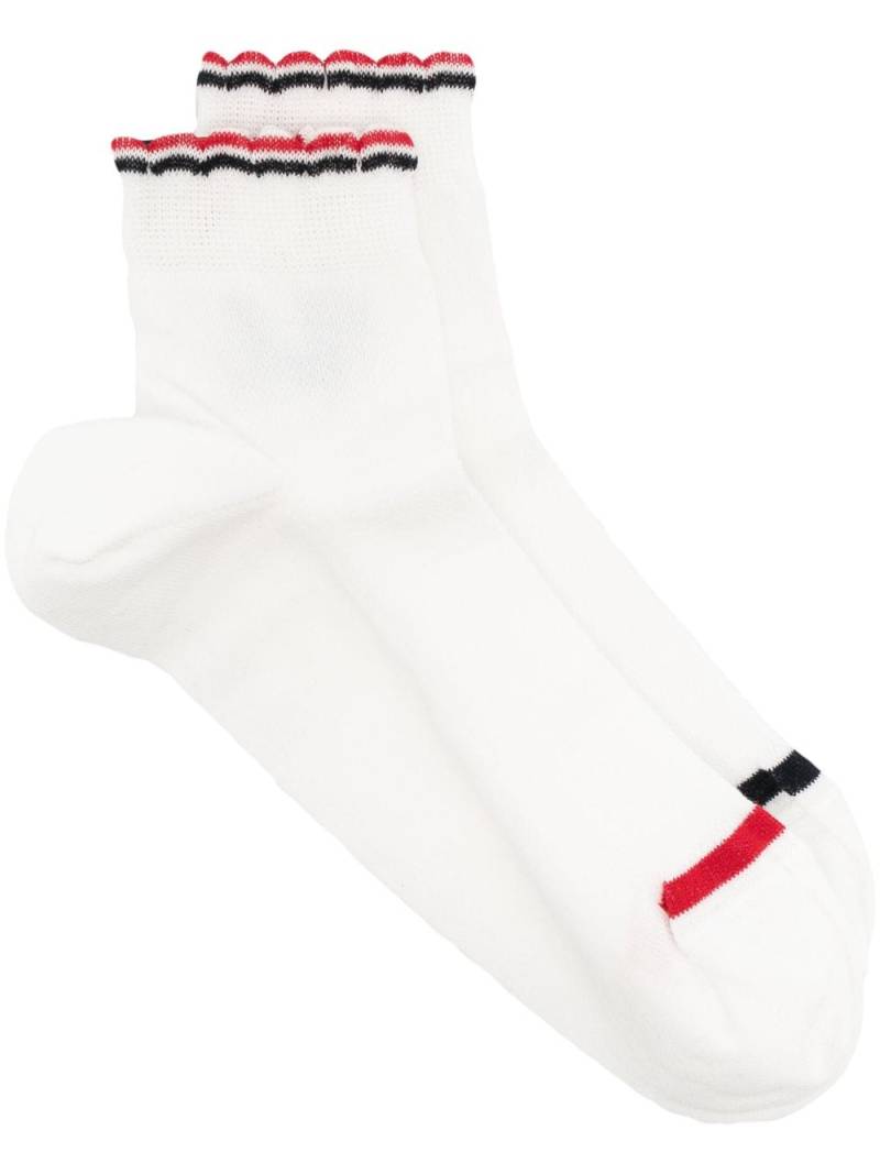 Thom Browne Hector-motif cotton-blend socks - White von Thom Browne