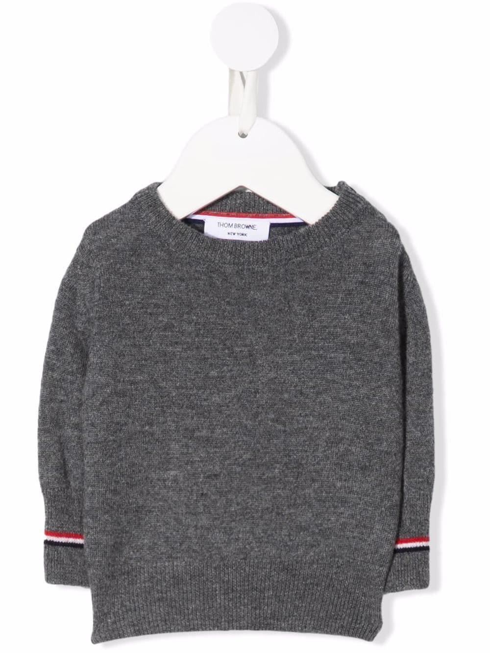 Thom Browne Kids Infant knitted pullover - Grey von Thom Browne Kids