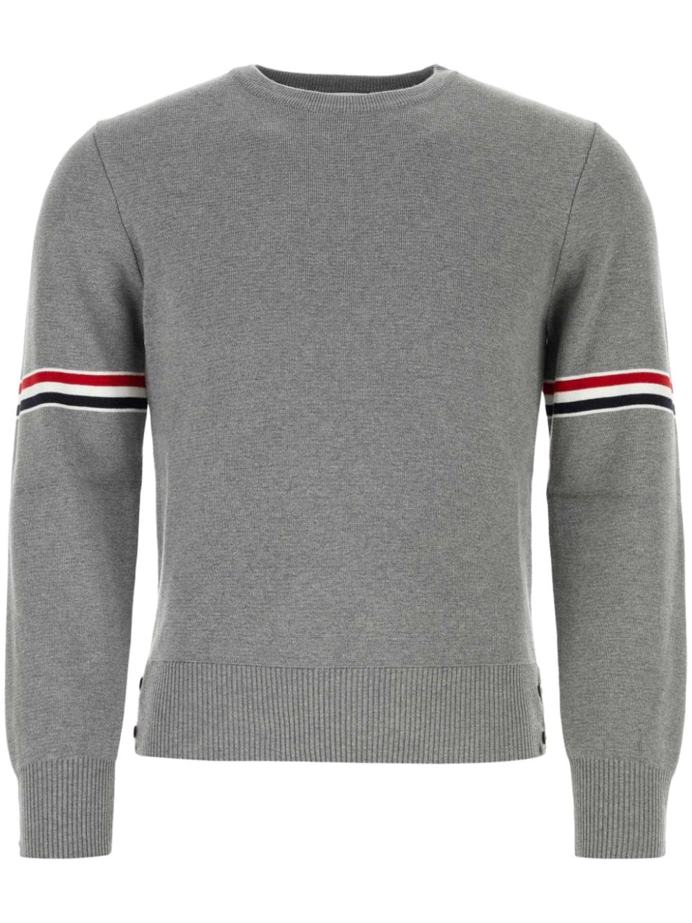 Thom Browne Milano stitch crew neck jumper - Grey von Thom Browne