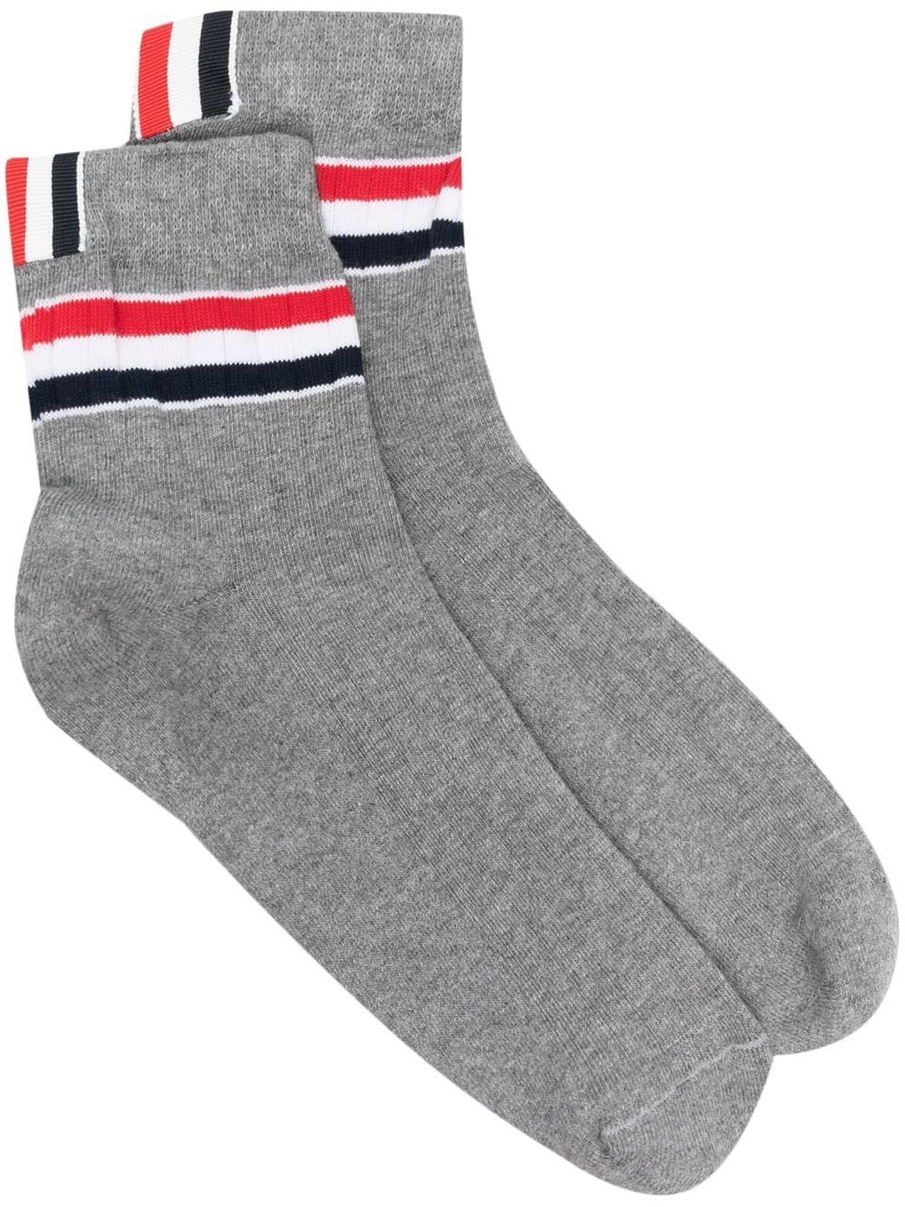 Thom Browne RWB ankle-length socks - Grey von Thom Browne