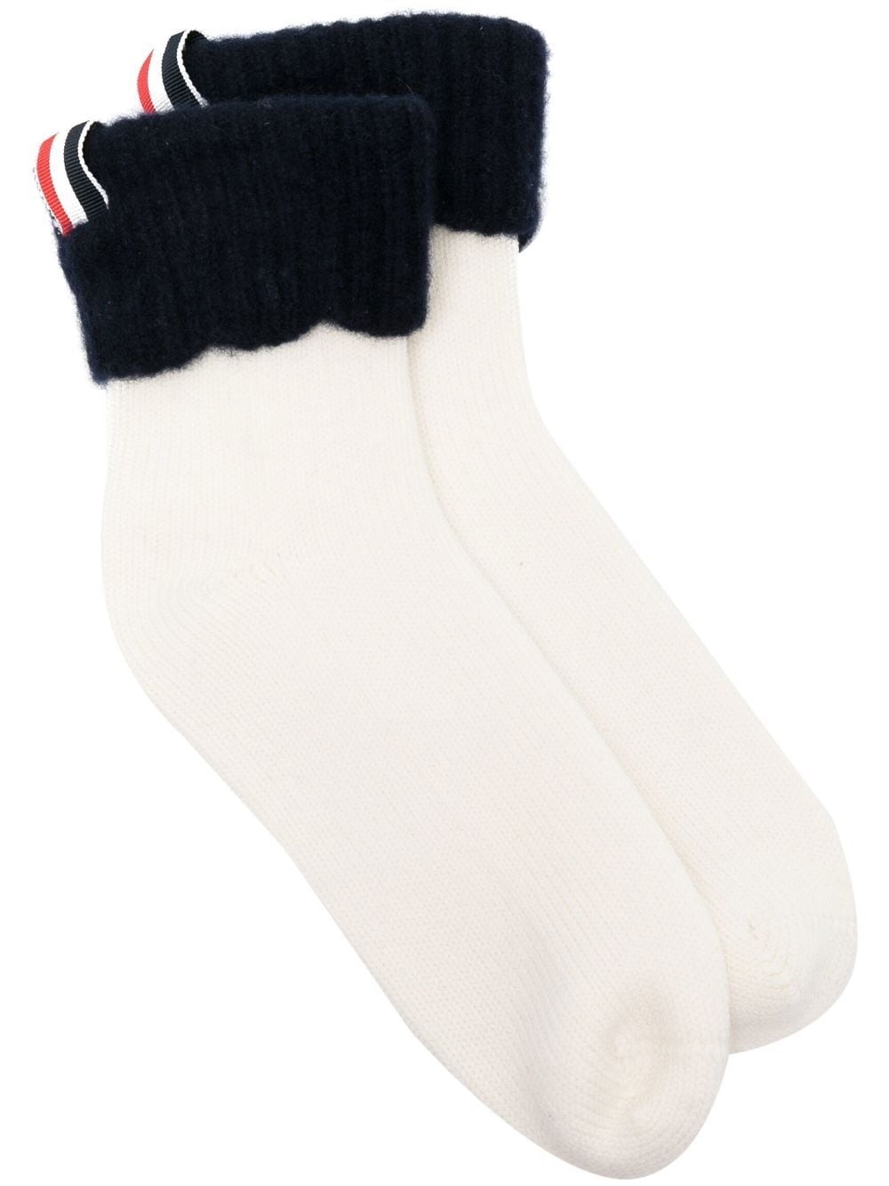 Thom Browne RWB ankle-length socks - White von Thom Browne