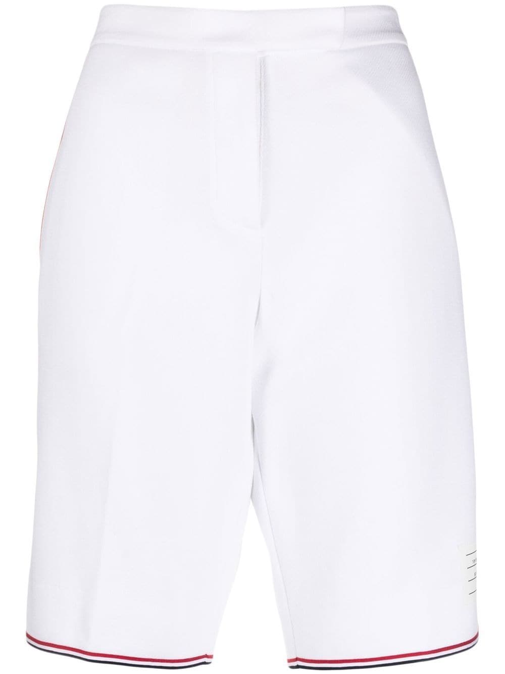 Thom Browne RWB grosgrain Bermuda shorts - White von Thom Browne