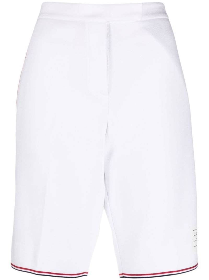 Thom Browne RWB grosgrain Bermuda shorts - White von Thom Browne