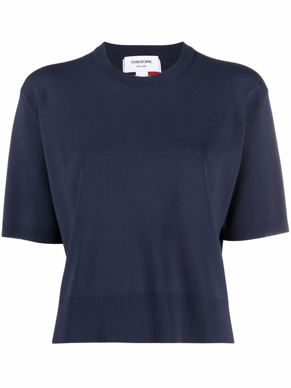 Thom Browne RWB intarsia-knit T-shirt - Blue von Thom Browne