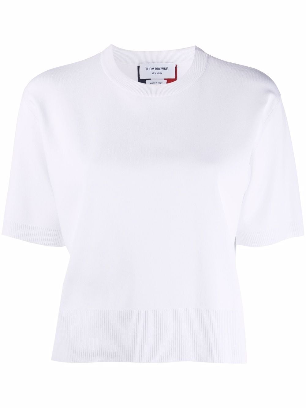 Thom Browne RWB intarsia-knit top - White von Thom Browne