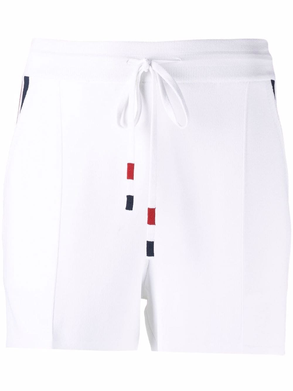 Thom Browne RWB pintuck shorts - White von Thom Browne