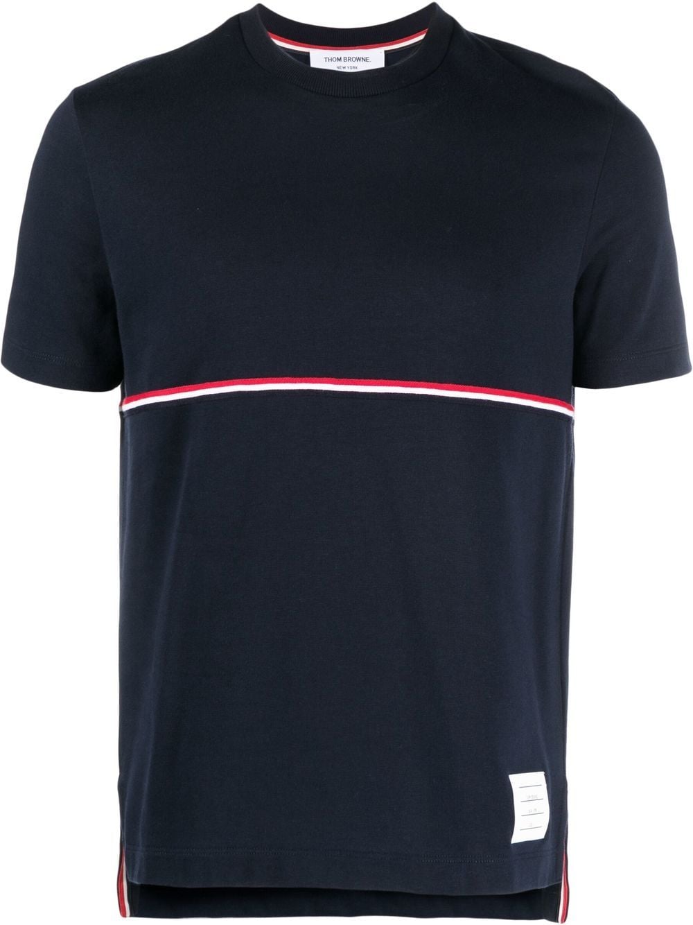 Thom Browne RWB stripe T-shirt - Blue von Thom Browne