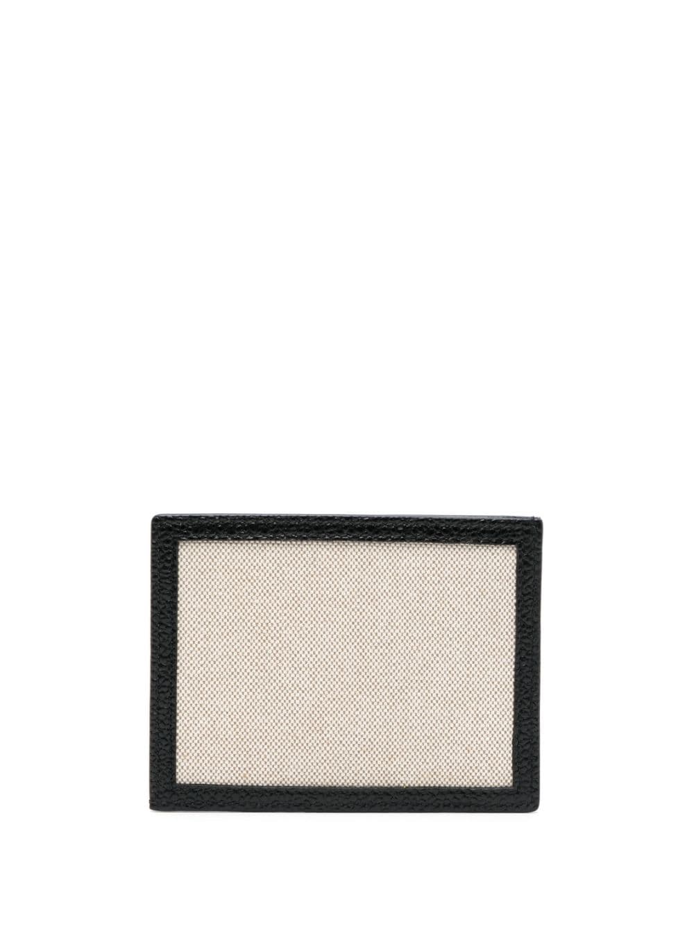 Thom Browne RWB-stripe canvas cardholder - Black von Thom Browne