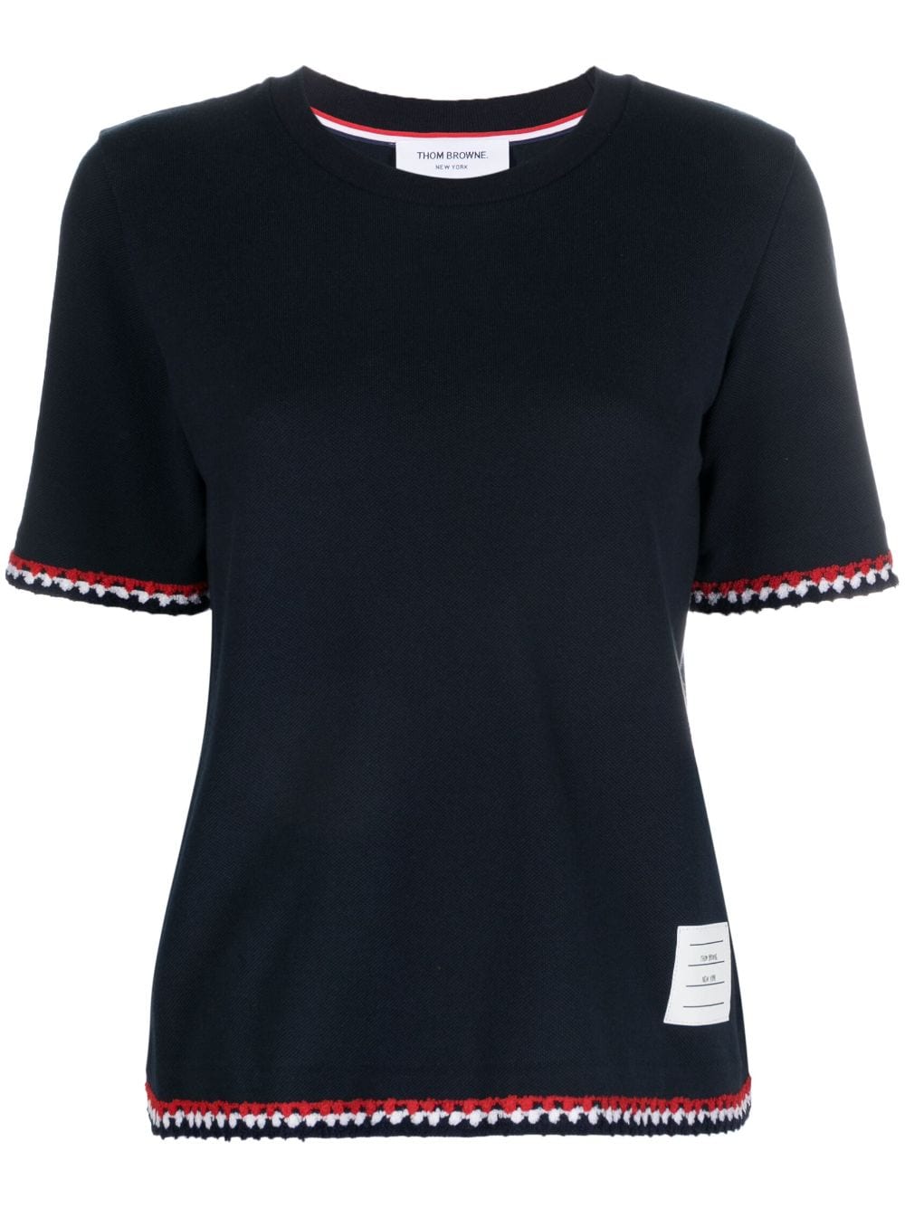 Thom Browne RWB-stripe cotton T-shirt - Blue von Thom Browne