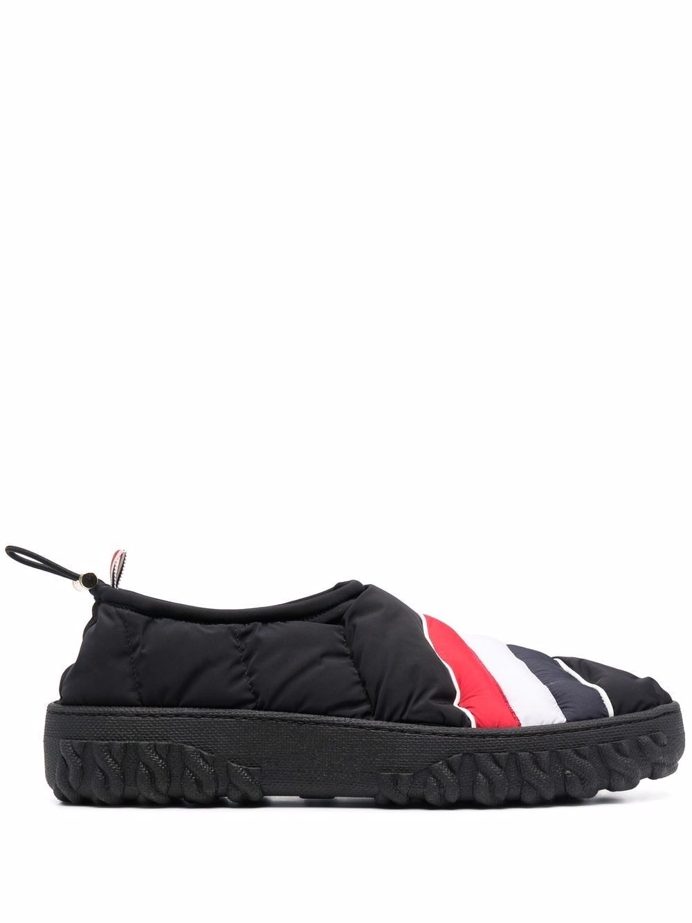 Thom Browne RWB-stripe quilted shoes - Black von Thom Browne