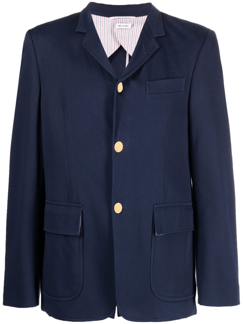 Thom Browne RWB-stripe tailored blazer - Blue von Thom Browne