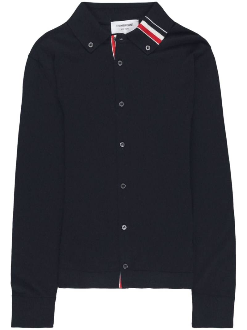 Thom Browne RWB-stripe virgin-wool cardigan - Blue von Thom Browne