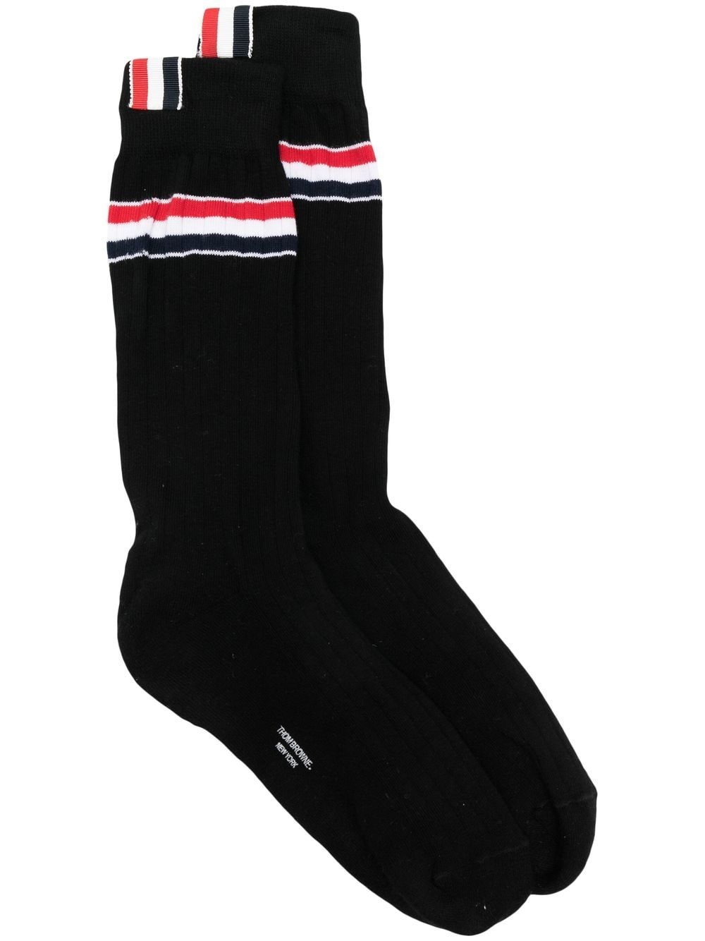 Thom Browne RWB striped socks - Black von Thom Browne