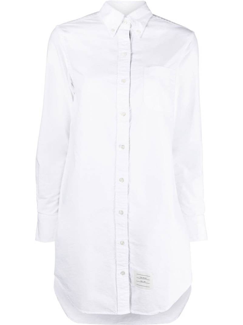 Thom Browne RWB trim shirt dress - White von Thom Browne